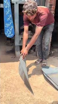 🔥 Massive Hydraulic Press Shaping a Water Ditcher Blade | Industrial Skills#metalband #metalworking