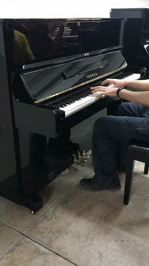 Yamaha U1 1970 Reconditioned Upright Acoustic Piano, Polished Black – FREE DELIVERY