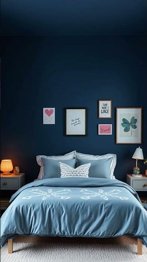 Teen Girl Bedroom Makeover in Dark Blue?