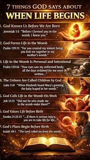 “What God Says About When Life Begins” - JEREMIAH 1:5