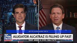 Ron DeSantis fends off complaints about the conditions at Alligator Alcatraz on 'Jesse Watters Primetime': “We did not create the Four Seasons. That’s not the intent of this. All the standards are a lot higher than what was even required… Alligator Alcatraz is going to enhance the ability of the federal government to do more deportations of illegal aliens and that’s what people want to see.” | Fox News