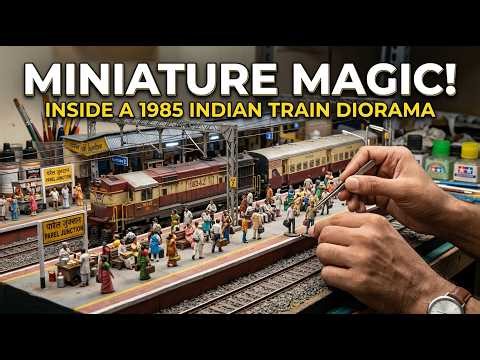Inside the Making of a 1985 Indian Train Diorama – Miniature Magic