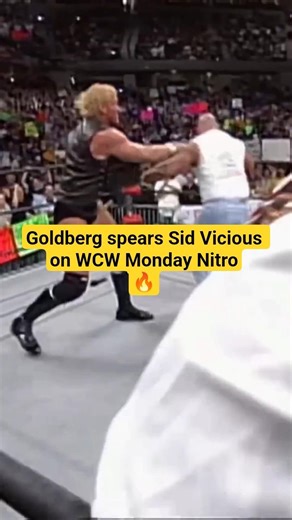 Goldberg spears Sid Vicious on WCW Monday Nitro 🔥 #shorts