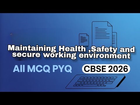 ✨✨Class 10 IT 402 Digital Maintaining Health Safety MCQ PYQs | CBSE Board Exam 2026 |