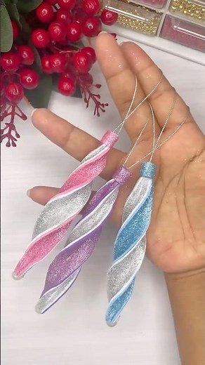 Enfeite Natalino fácil de fazer e lindíssimo na árvore natalina ✨❤️#natal #diynavidad #christmas