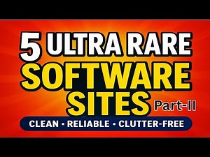 🔥 5 Ultra-Rare Software Sites That Actually Respect Your PC (Part-II)