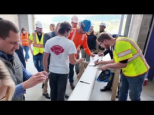 Roanoke County Career and Technology Center holds “topping out” ceremony