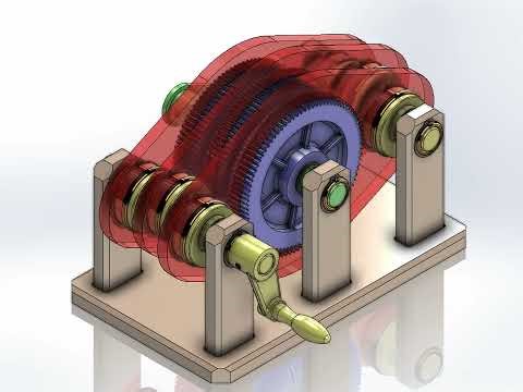 Hármas excenteres bolygómű - Triple eccentric planetary drive