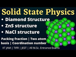 SSP-08 | Diamond structure | ZnS structure | NaCl structure | Physics Insight | Acado