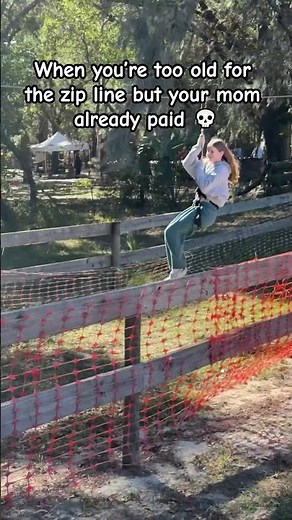 I got stuck on a baby zip line 😭