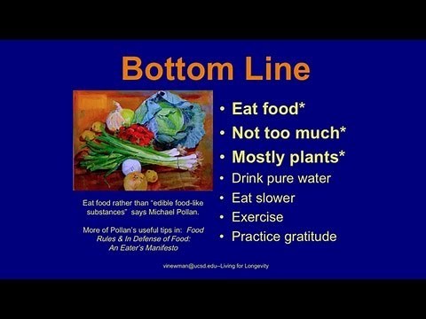 Living for Longevity: The Nutrition Connection - Research on Aging