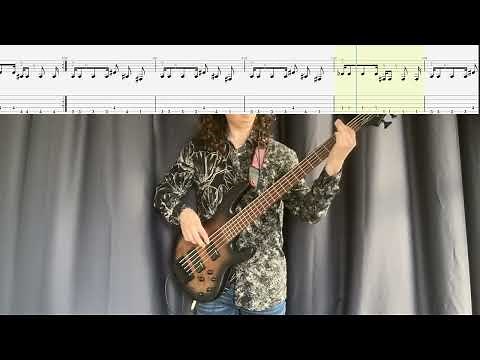 Dream Theater- Panic Attack (Bass Cover with On-Screen Tabs)