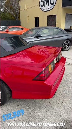 Here’s a Chevrolet Camaro Z28 convertible 32 Years Later in SUPER CLEAN Condition !!!