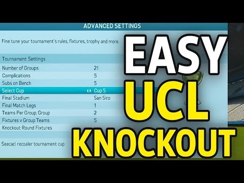 FIFA 16 – Create Champions League Knockout Mode EASILY! 🏆 Ultimate Tutorial