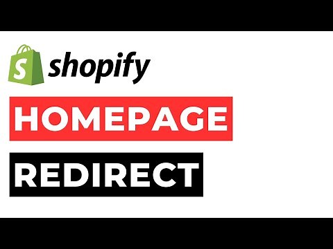 Shopify Homepage Redirect to Product