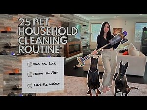 25 PET HOUSEHOLD DAILY CLEANING ROUTINE