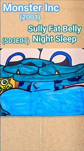 Monster Inc (2001) 😴 Sully Fat Belly Night Sleep 😴 (S03E07)
