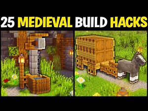 25+ Minecraft Medieval Build Hacks