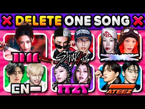 DELETE ONE SONG PER KPOP GROUP 🎶 6 Songs Each Round | KPOP QUIZ 2025