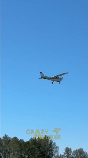 Blue Cessna 172 Taking off From Harvey Field | #plane #planespotting #cessna #c172 #aviation #avgeek