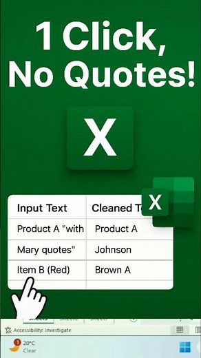 Remove Quotes In Excel In Seconds #shorts #excel #exceltips #shortsfeed