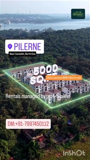 North Goa Villas for Sale | 4 BHK Private Pool Villas in Pilerne | Earn ₹5L/Month DM:+91-7997450112