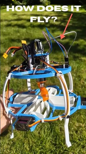 How does this 3D-printed monocopter fly?