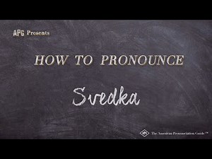 How to Pronounce Svedka (Real Life Examples!)