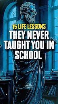 15 Life Lessons They Never Taught You in School | Stoicism
