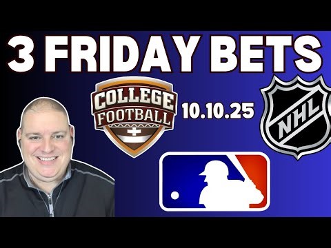 Craig's Friday 3 Free Picks & Betting Predictions - 10/17/25 l MLB, NHL & NCAAF Betting Picks