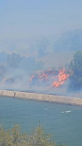 104K views · 1.1K reactions |  L'incendie de Port-de-Bouc (13) se propage rapidement le long du canal, vers le sud, poussé par de fortes rafales de vent ✈️ De nombreux moyens terrestres et aériens sont mobilisés __  Maritima Évitez le secteur Facilitez l'accès aux secours #FeuxDeForêt | Association Prévention et Signalement Feux de Forêt | Facebook