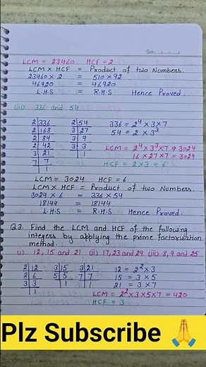 Class 10 Maths Ex 1.1 Real Numbers Chapter 1 Full Exercise in 60 Seconds! 🔥 #Shorts #NexaClasses
