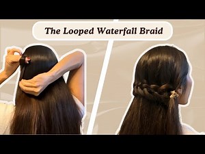 The Looped Waterfall Braid (So Much Easier!)