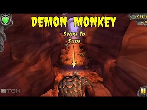 Temple Run 2 : Demon Monkey Learning The Basic Moves Like a Playable Character !