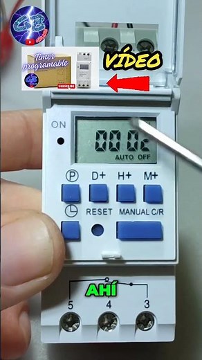 PROGRAMACIÓN DE TIMER DIGITAL #gbonline