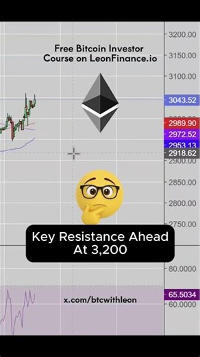 $ETH Ethereum Has Broken Recent Downtrend And Is Slowly Regaining Strength — Key Level Ahead