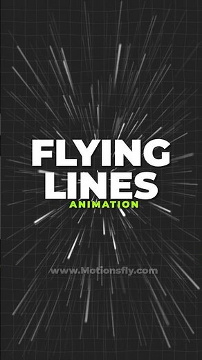 Creating Speed Line Animation in After Effect 🔥 ‪@MotionsFly‬