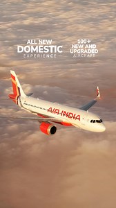 9.9K views · 1.3K reactions | Enjoy Air India's all-new domestic experience on 100+ new & upgraded aircraft. Indulge in unmatched comfort, exquisite flavours, & warm Indian hospitality. | Air India | Facebook