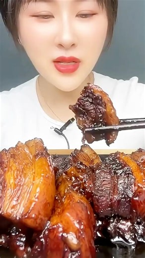 Braised pork belly #asmr #mukbang #braisedporkbelly #delicious #spicy #food #shortvideo