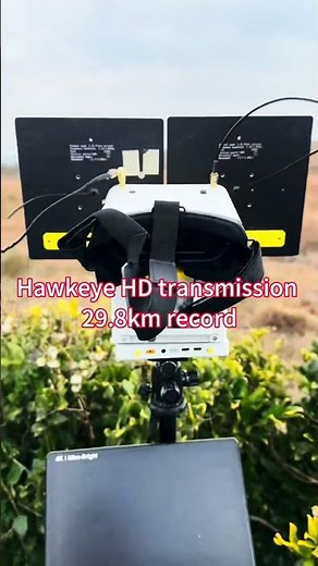 29.8km record! Low latency 2W TX RX Hawkeye HD digital FPV transmission#fpv #drone #longrangefpv