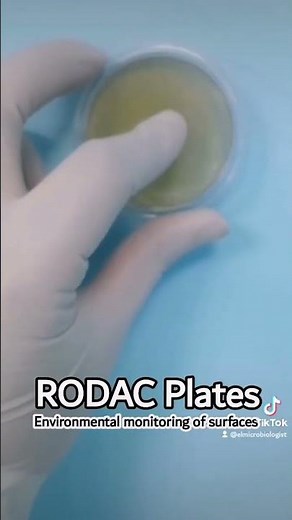 Environmental monitoring by using RODAC Plates (Contact plate for surfaces)