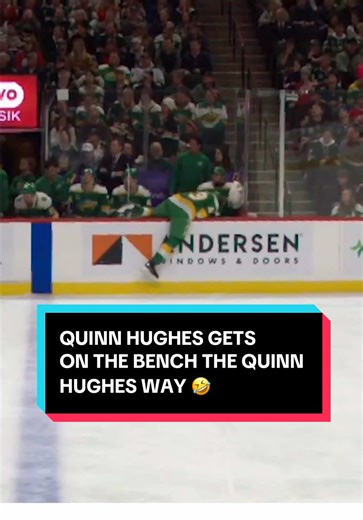 Quinn Hughes: The Unique Way to Get on the Bench