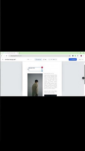 PDF Editor: Draw, Add Text & Download #pdfeditor #webdev #portfoliofeature #edit #productivitytools