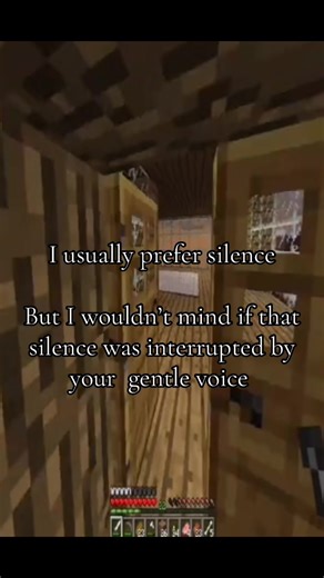 Playing survival mode alone is lowk peaceful #minecraft #silence #her #fyp #viral