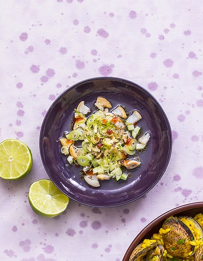 Ceviche d’amandes de mer, concombre pour 4 personnes - Recettes - Elle à Table
