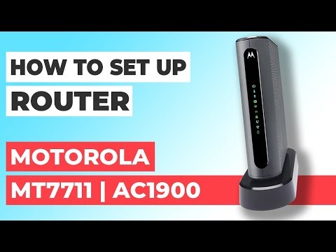 ✅ How to Setup Motorola MT7711 WiFi Router | How to Set Up MOTOROLA AC1900 MT7711 Modem
