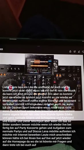 DJ Mischpult meine eigene Musik