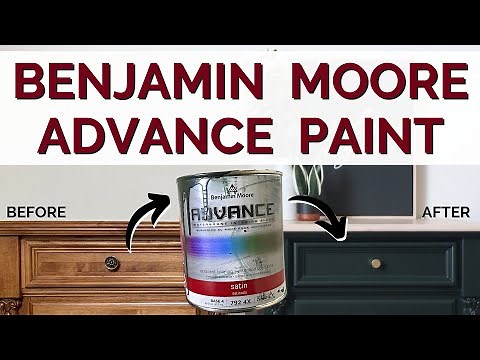 Painting Furniture with Benjamin Moore Advance Paint | Nightstand Thrift Store Furniture Makeover