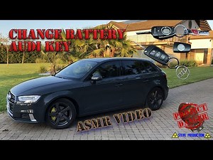 Audi A3 key remote control battery replacement