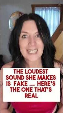 The loudest Sound She Makes is Fake — Here's The Real One #shorts